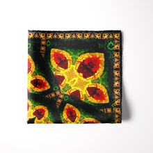 Load image into Gallery viewer, Silk Pocket Square 11"x11" - Hand-stitched, Limited Edition Pure Silk Pocket Square. Hand-rolled on edges and hand stitched. Each piece has a unique design created with special Fractal formulas. A timeless great gift.
