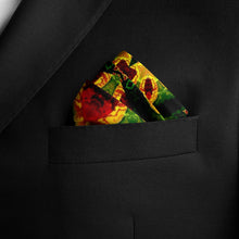 Load image into Gallery viewer, Silk Pocket Square 11"x11" - Hand-stitched, Limited Edition Pure Silk Pocket Square. Hand-rolled on edges and hand stitched. Each piece has a unique design created with special Fractal formulas. A timeless great gift.