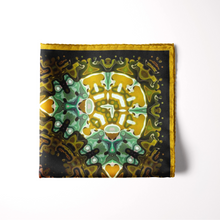 Load image into Gallery viewer, Silk Pocket Square 11"x11" - Hand-stitched, Limited Edition Pure Silk Pocket Square. Hand-rolled on edges and hand stitched. Each piece has a unique design created with special Fractal formulas. A timeless great gift.