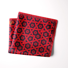 Load image into Gallery viewer, Silk Pocket Square 11"x11" - Hand-stitched, Limited Edition Pure Silk Pocket Square. Hand-rolled on edges and hand stitched. Each piece has a unique design created with special Fractal formulas. A timeless great gift.
