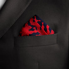 Load image into Gallery viewer, Silk Pocket Square 11"x11" - Hand-stitched, Limited Edition Pure Silk Pocket Square. Hand-rolled on edges and hand stitched. Each piece has a unique design created with special Fractal formulas. A timeless great gift.