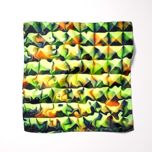 Load image into Gallery viewer, Silk Pocket Square 11"x11" - Hand-stitched, Limited Edition Pure Silk Pocket Square. Hand-rolled on edges and hand stitched. Each piece has a unique design created with special Fractal formulas. A timeless great gift.