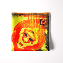 Load image into Gallery viewer, Silk Pocket Square 11"x11" - Hand-stitched, Limited Edition Pure Silk Pocket Square. Hand-rolled on edges and hand stitched. Each piece has a unique design created with special Fractal formulas. A timeless great gift.