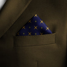 Load image into Gallery viewer, Silk Pocket Square 11"x11" - Hand-stitched, Limited Edition Pure Silk Pocket Square. Hand-rolled on edges and hand stitched. Each piece has a unique design created with special Fractal formulas. A timeless great gift.