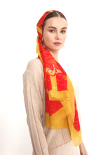 Load image into Gallery viewer, Cotton Silk Shawl, FLAME Collection