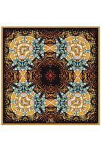 Load image into Gallery viewer, Silk Pocket Square 11"x11" - Hand-stitched, Limited Edition Pure Silk Pocket Square. Hand-rolled on edges and hand stitched. Each piece has a unique design created with special Fractal formulas. A timeless great gift.