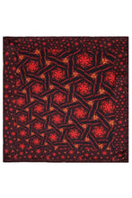 Load image into Gallery viewer, Silk Pocket Square 11"x11" - Hand-stitched, Limited Edition Pure Silk Pocket Square. Hand-rolled on edges and hand stitched. Each piece has a unique design created with special Fractal formulas. A timeless great gift.