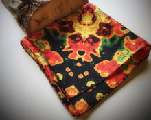 Load image into Gallery viewer, Silk Pocket Square 11"x11" - Hand-stitched, Limited Edition Pure Silk Pocket Square. Hand-rolled on edges and hand stitched. Each piece has a unique design created with special Fractal formulas. A timeless great gift.