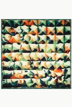 Load image into Gallery viewer, Silk Pocket Square 11"x11" - Hand-stitched, Limited Edition Pure Silk Pocket Square. Hand-rolled on edges and hand stitched. Each piece has a unique design created with special Fractal formulas. A timeless great gift.