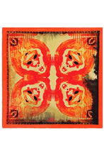 Load image into Gallery viewer, Silk Pocket Square 11"x11" - Hand-stitched, Limited Edition Pure Silk Pocket Square. Hand-rolled on edges and hand stitched. Each piece has a unique design created with special Fractal formulas. A timeless great gift.