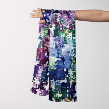 Charger l'image dans la galerie, NEW COLLECTION / Silk Shawl, MARE Collection 100% Pure Silk Shawl, Fractal Art Design, Turkish Silk Shawl. Luxury Hijab, Luxury Shawl, Limited Edition Fractal Print Shawl, Chic Colorful Large Shawl, Multicolor Stylish Silk Shawl. Gift for her, Gift for wo