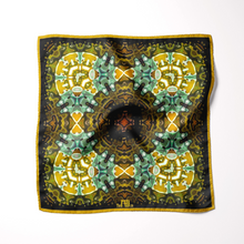 Load image into Gallery viewer, Silk Pocket Square 11&quot;x11&quot; - Hand-stitched, Limited Edition Pure Silk Pocket Square. Hand-rolled on edges and hand stitched. Each piece has a unique design created with special Fractal formulas. A timeless great gift.
