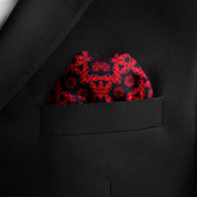 Charger l&#39;image dans la galerie, Silk Pocket Square 11&quot;x11&quot; - Hand-stitched, Limited Edition Pure Silk Pocket Square. Hand-rolled on edges and hand stitched. Each piece has a unique design created with special Fractal formulas. A timeless great gift.
