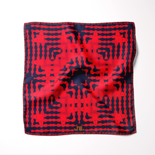 Load image into Gallery viewer, Silk Pocket Square 11&quot;x11&quot; - Hand-stitched, Limited Edition Pure Silk Pocket Square. Hand-rolled on edges and hand stitched. Each piece has a unique design created with special Fractal formulas. A timeless great gift.
