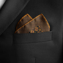 Load image into Gallery viewer, Silk Pocket Square 11&quot;x11&quot; - Hand-stitched, Limited Edition Pure Silk Pocket Square. Hand-rolled on edges and hand stitched. Each piece has a unique design created with special Fractal formulas. A timeless great gift.
