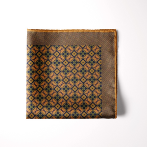 Silk Pocket Square 11"x11" - Hand-stitched, Limited Edition Pure Silk Pocket Square. Hand-rolled on edges and hand stitched. Each piece has a unique design created with special Fractal formulas. A timeless great gift.