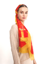 Load image into Gallery viewer, Cotton Silk Shawl, FLAME Collection
