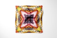 Charger l&#39;image dans la galerie, Silk Scarf and Foulard 35&quot; x 35&quot; - TERRA Collection TERRA silk scarf pays tribute to the nature of life - evolving and restarting it&#39;s journey, by this elongated design of intersecting colours of earth and sky.
