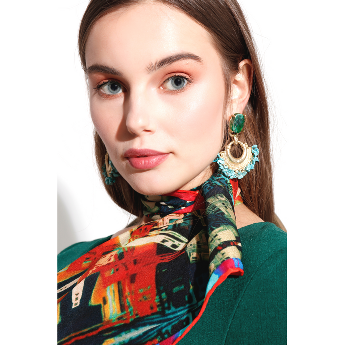 Silk Crepe Scarf & Bandana 27