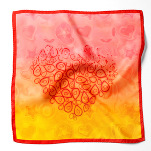 Foulard en Soie, Collection FLAMME