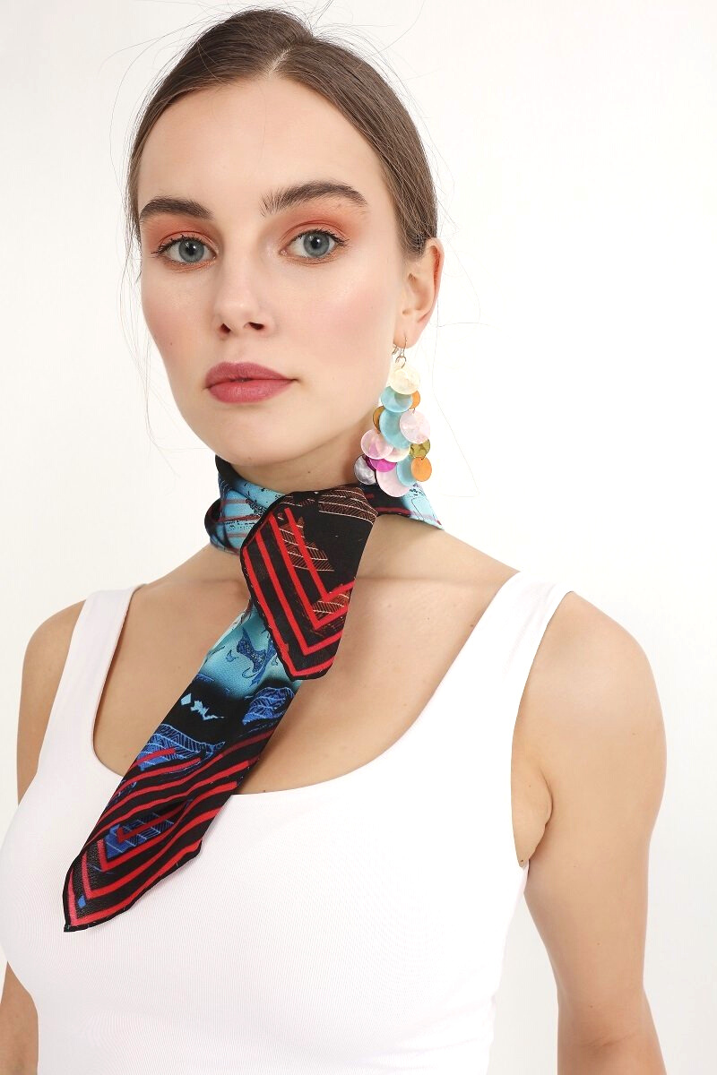Silk Crepe Scarf, MARE Collection