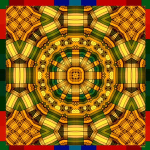 Cotton Silk Shawl 55" x 55" - FLAME Collection FLAME cotton silk shawl pays tribute to the intertwined nature of fire, growing and evolving, by this elongated design of intersecting colours of flame and heat