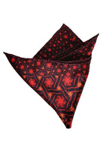 Load image into Gallery viewer, Silk Pocket Square 11&quot;x11&quot; - Hand-stitched, Limited Edition Pure Silk Pocket Square. Hand-rolled on edges and hand stitched. Each piece has a unique design created with special Fractal formulas. A timeless great gift.
