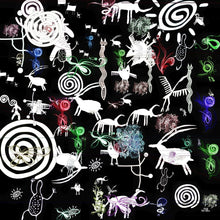 Charger l&#39;image dans la galerie, 100% Silk Twill Scarf, TERRA Collection  An exclusive piece of accessory - a scarf, a foulard, a belt, a hair wrap, a bag scarf..  Produced in limited numbers, handmade. Hand-rolled on edges and hand stitched. Each piece has a unique design created by special &#39;Fractal&#39; formulas.

