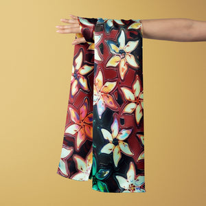 NEW COLLECTION / Silk Shawl, FLAME Collection 100% Pure Silk Shawl, Fractal Art Design, Turkish Silk Shawl. Luxury Hijab, Luxury Shawl, Limited Edition Fractal Print Shawl, Chic Colorful Large Shawl, Multicolor Stylish Silk Shawl. Gift for her, Gift for w